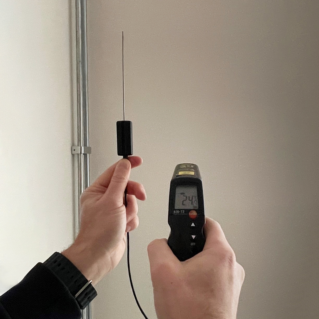 testo-830-t2 mätning i luft