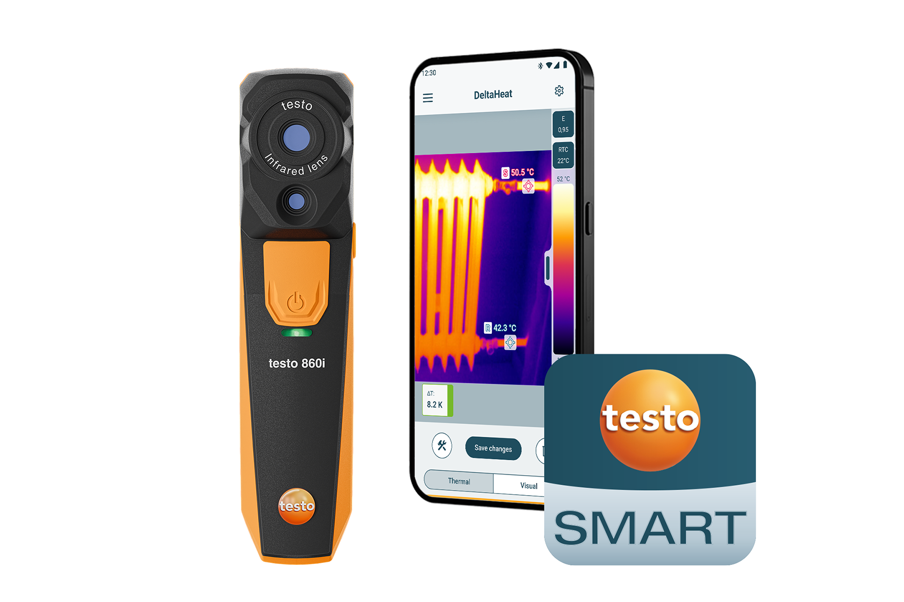 testo 860i and testo Smart App