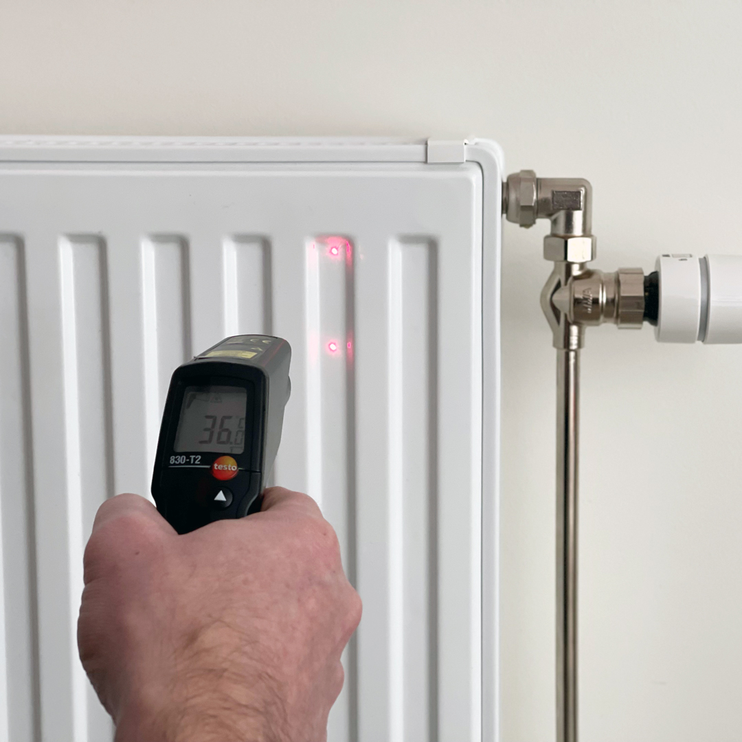 testo 830- T2 IR-mätning på element